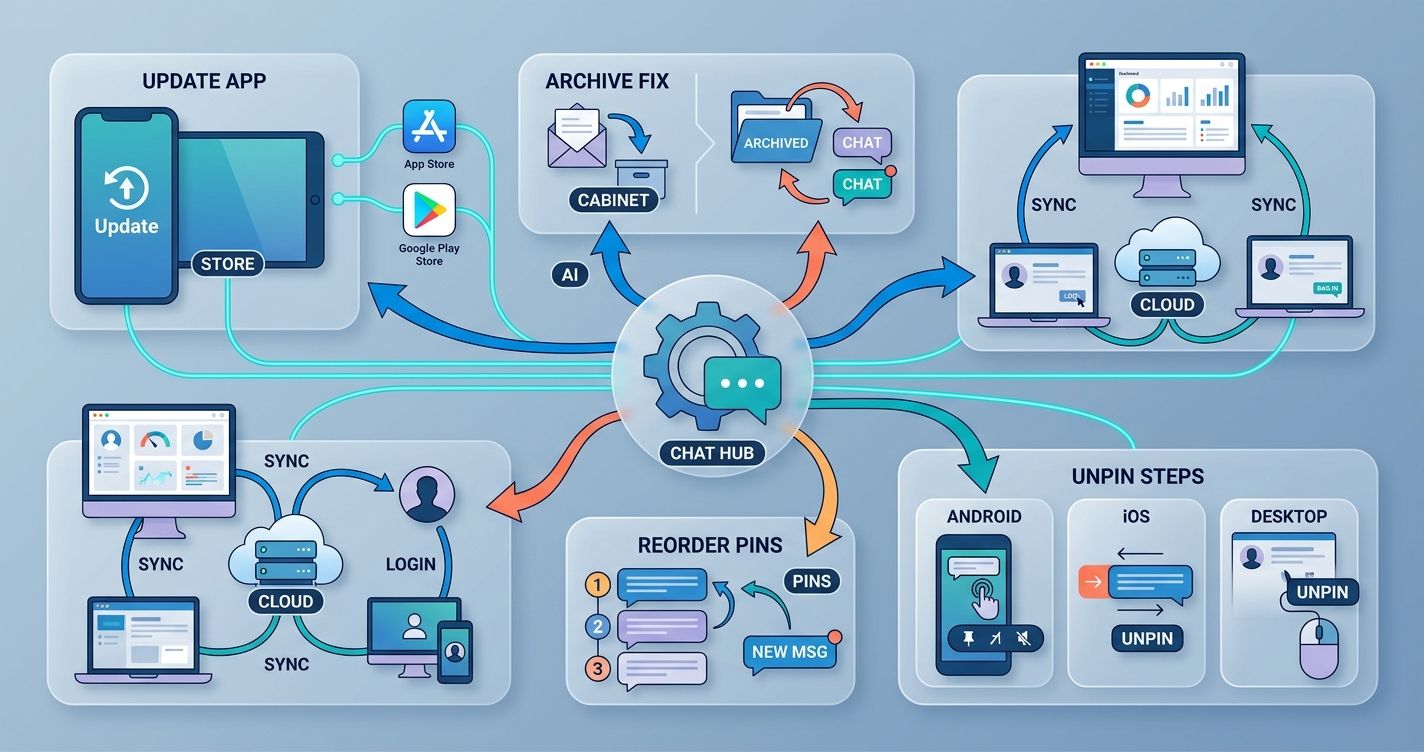 Troubleshooting and Unpinning Chats