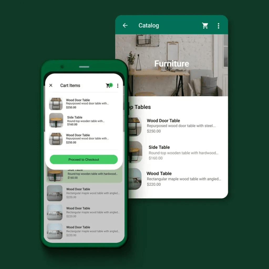 A product catalog, a cart, and a pay button, all without leaving the WhatsApp conversation