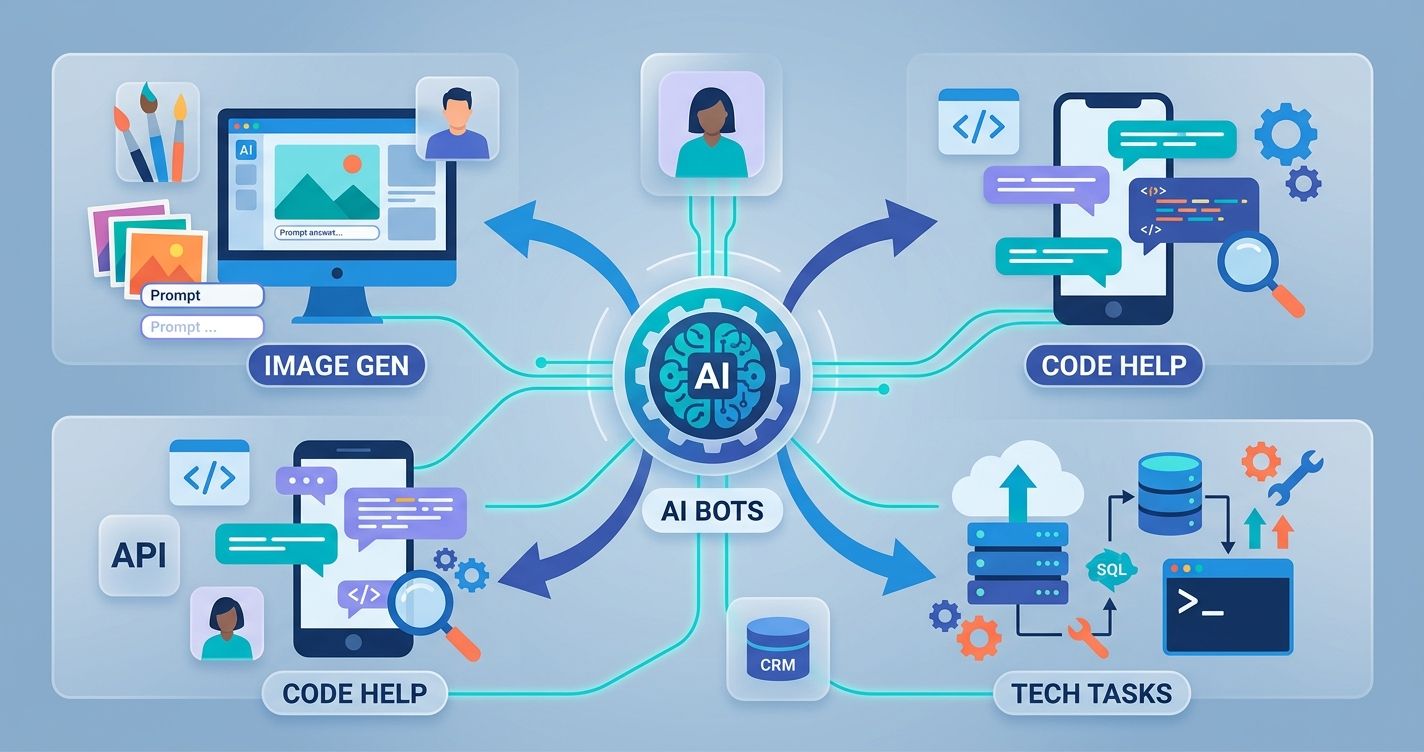 Specialized AI Bots for Creative and Technical Tasks